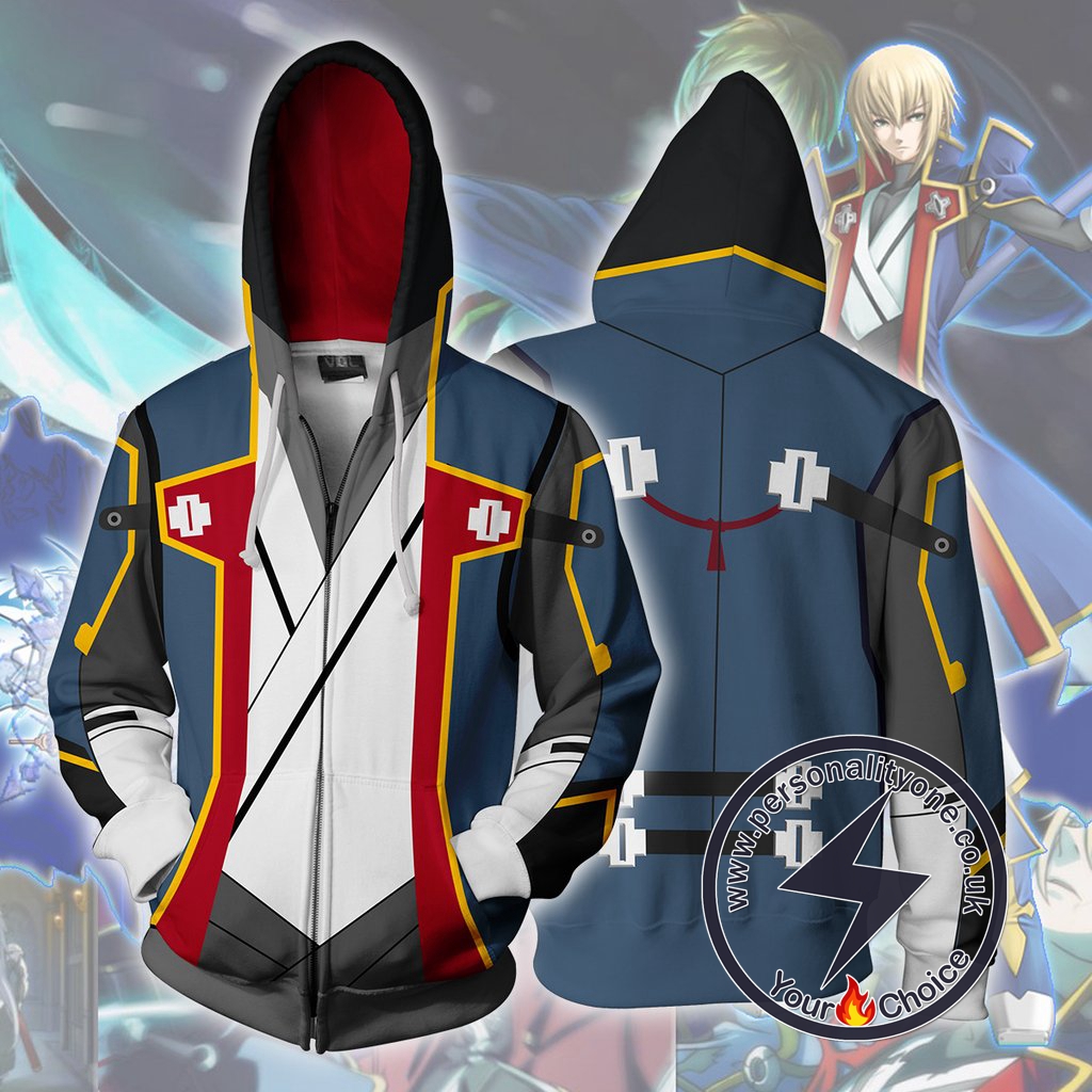 Blazblue Hoodies - Jin Kisaragi Zip Up Hoodie Jacket